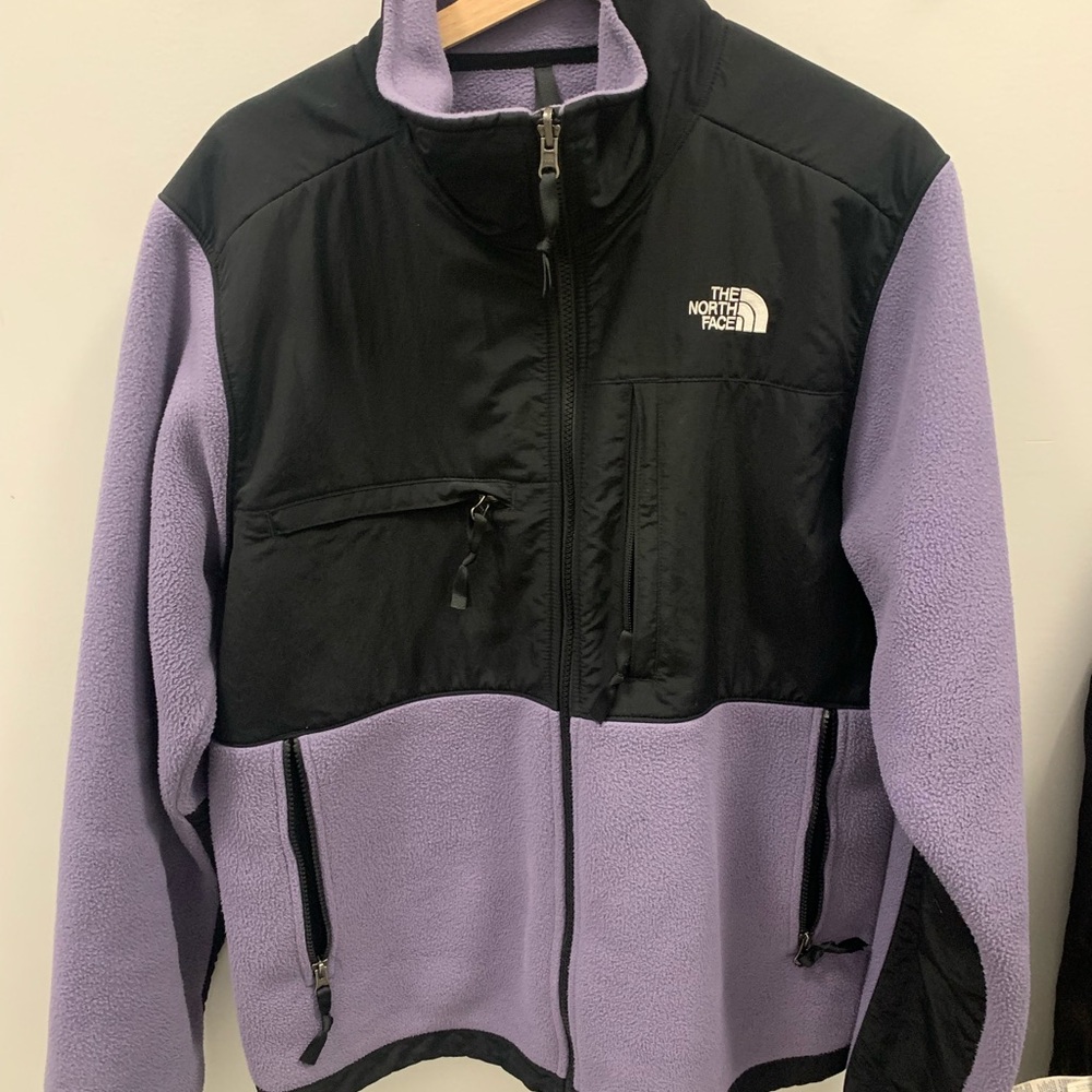 The North Face Black and Purple Fleece Jacket